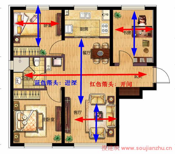 开间十二米进深十米的房子设计图