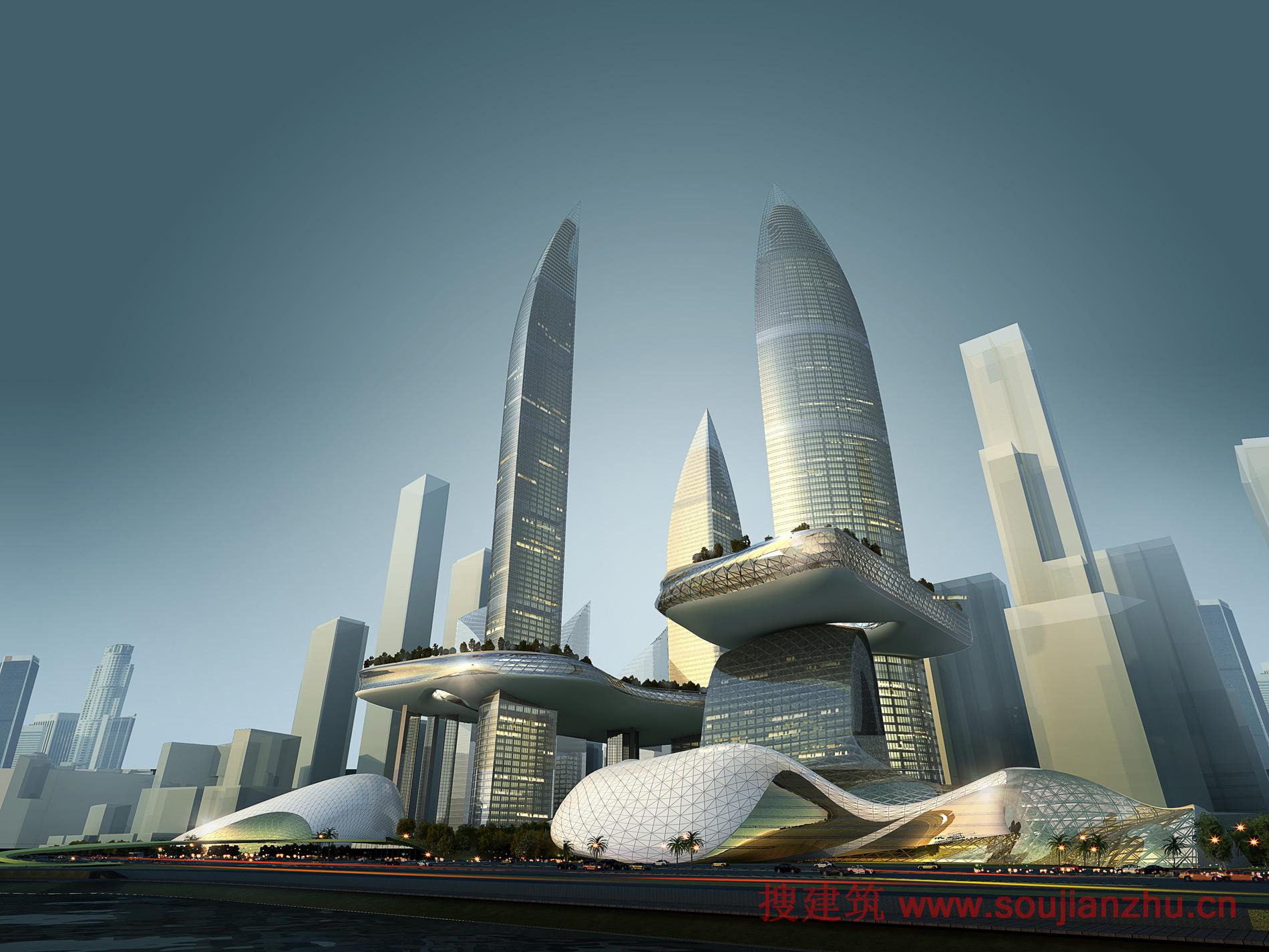 搜建筑网 -- 深圳湾“超级城市”国际竞赛作品汇总