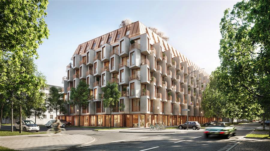 德国·UNStudio在慕尼黑Van B住宅区推出全新灵活的城市生活概念