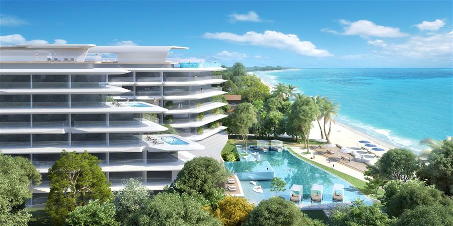 方案 | 泰国芭提雅钻石海岸-海岸绿林中漂浮的极简诗意---英国杰典国际建筑设计有限公司