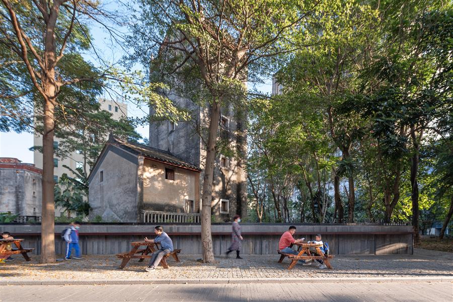 松元厦碉楼时光公园 深圳首个碉楼主题社区公园，让文物回归社区生活