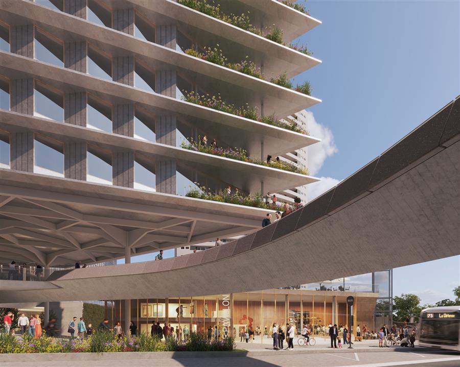 RSHP 刚刚赢得了在巴黎拉德芳斯（La Défense）举行的 Jean Moulin 低碳综合开发设计竞赛