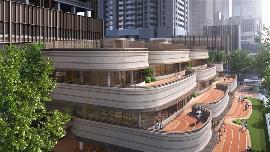 深圳金地环湾城幼儿园，立体洞穴的探索天地---Aedas