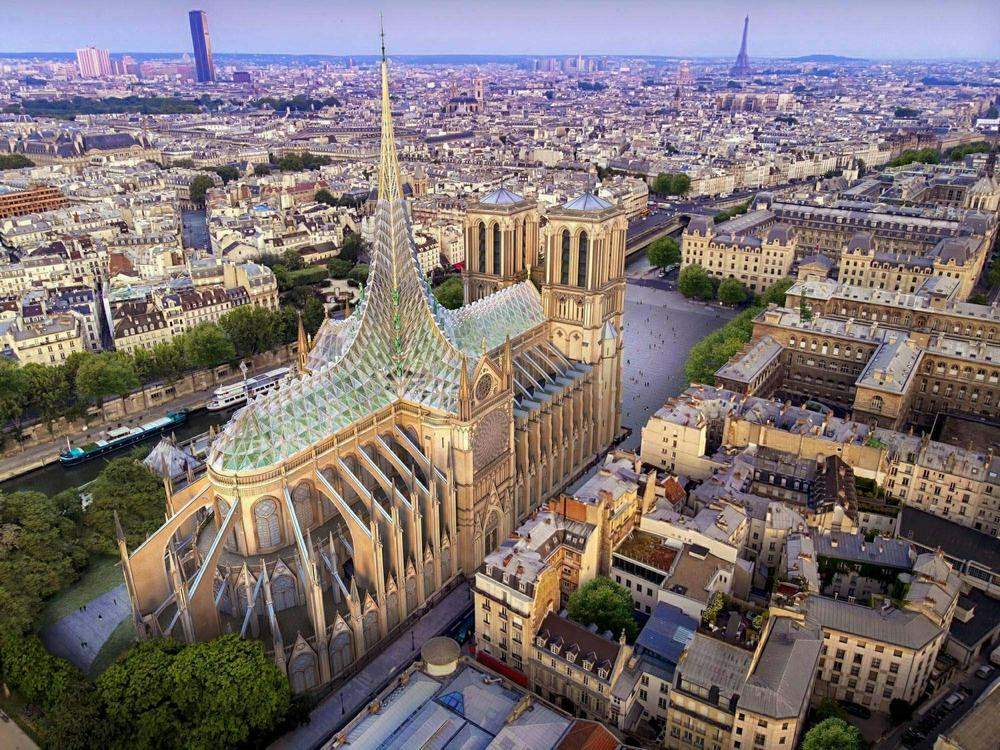 法国·巴黎圣母院屋顶重建——Vincent Callebaut