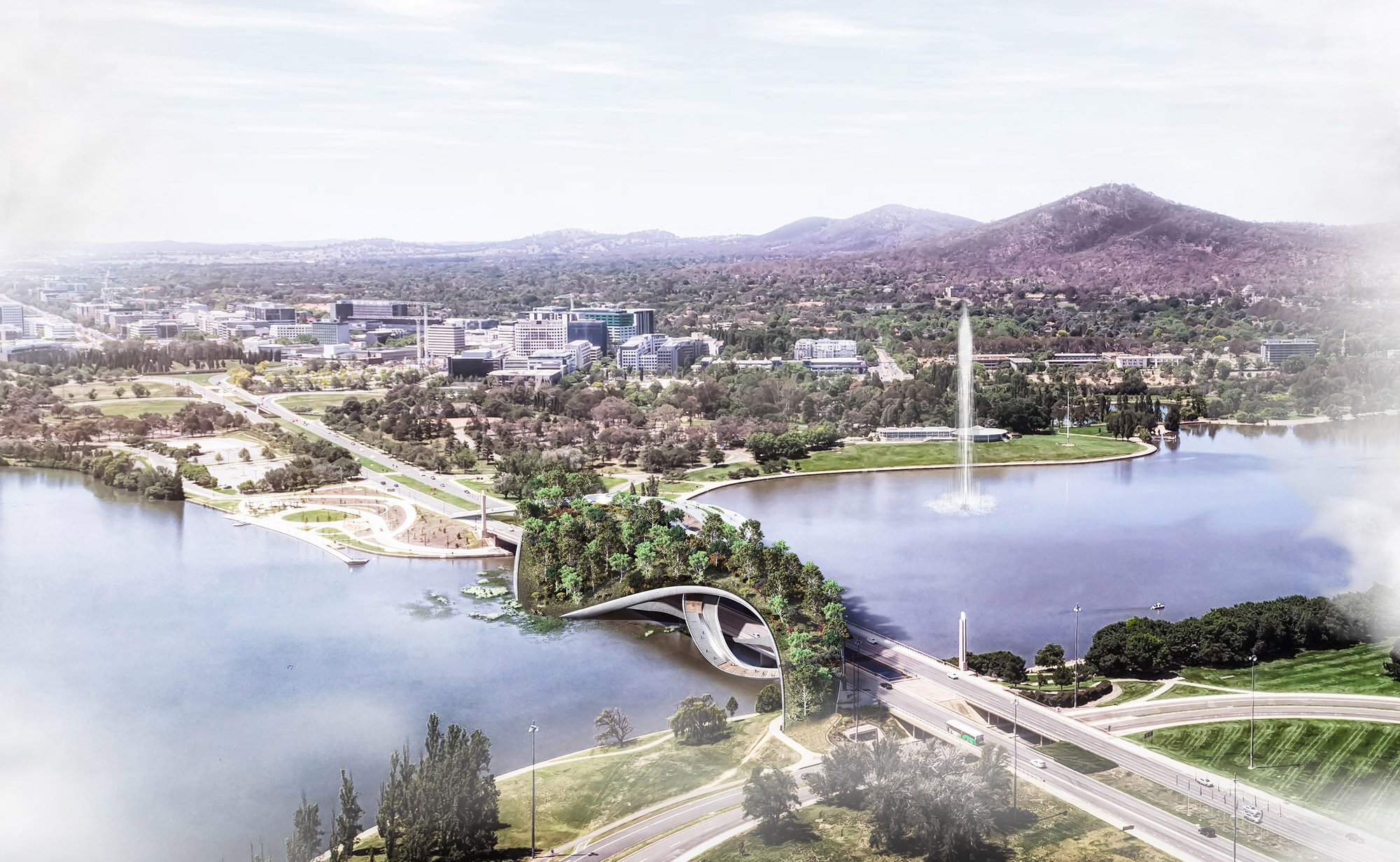 CX Landscape为堪培拉设计了一座生态景观桥