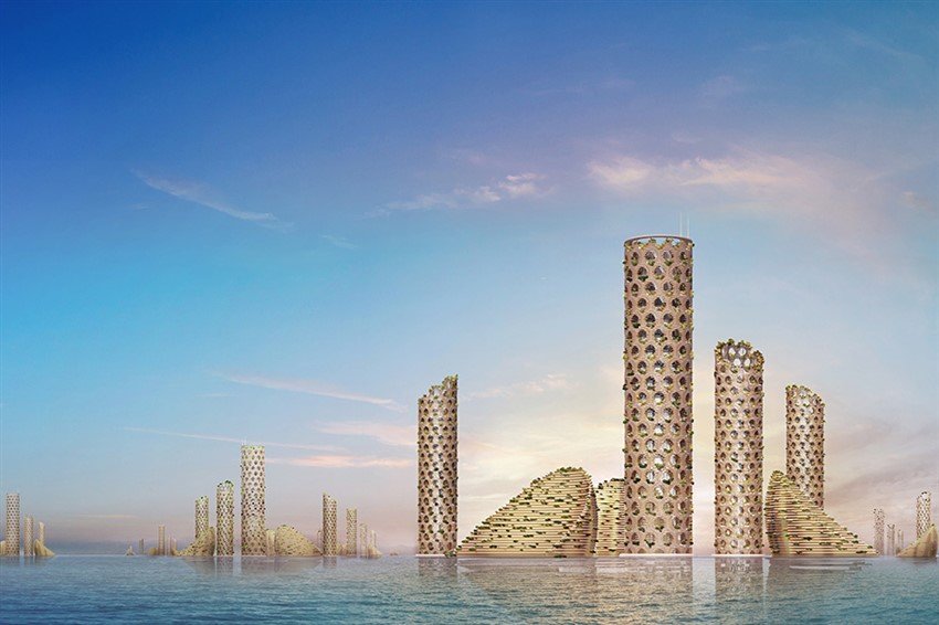 Luca Curci Architects设计的模块化和可持续性“垂直城市”