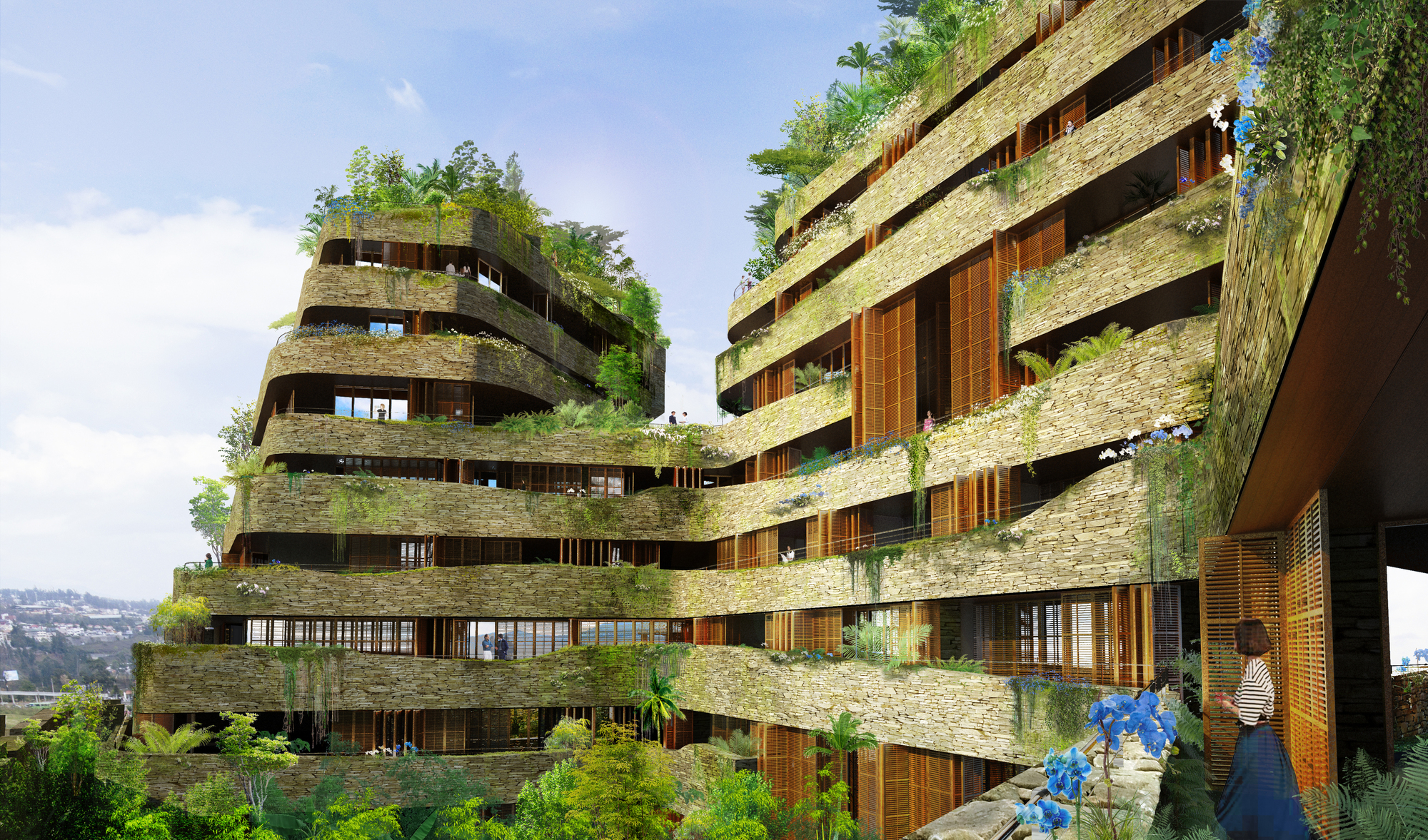 Jean Nouvel设计了厄瓜多尔的Aquarela住宅项目