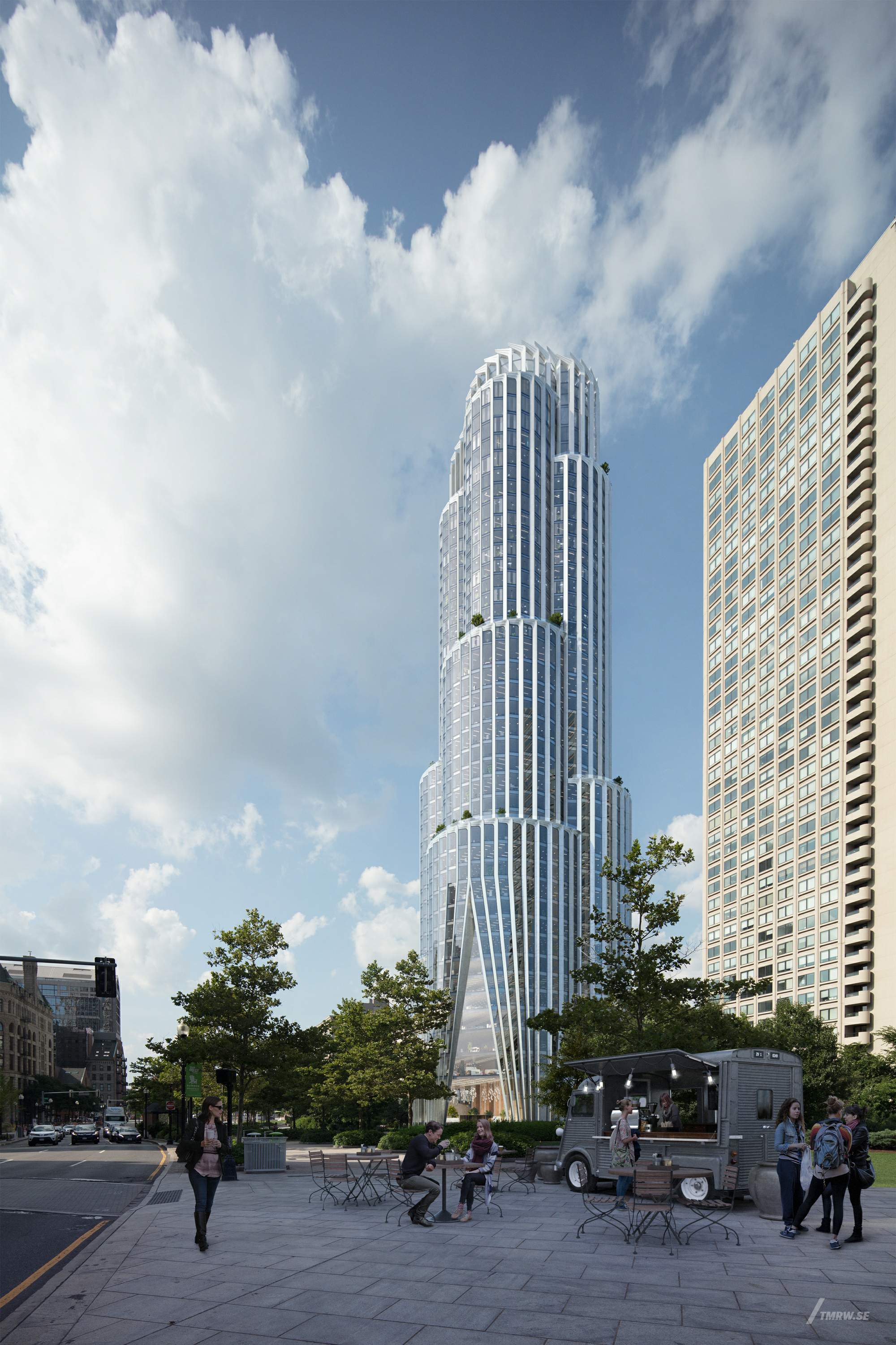 KPF公布了波士顿高性能、高灵活性塔楼的设计方案