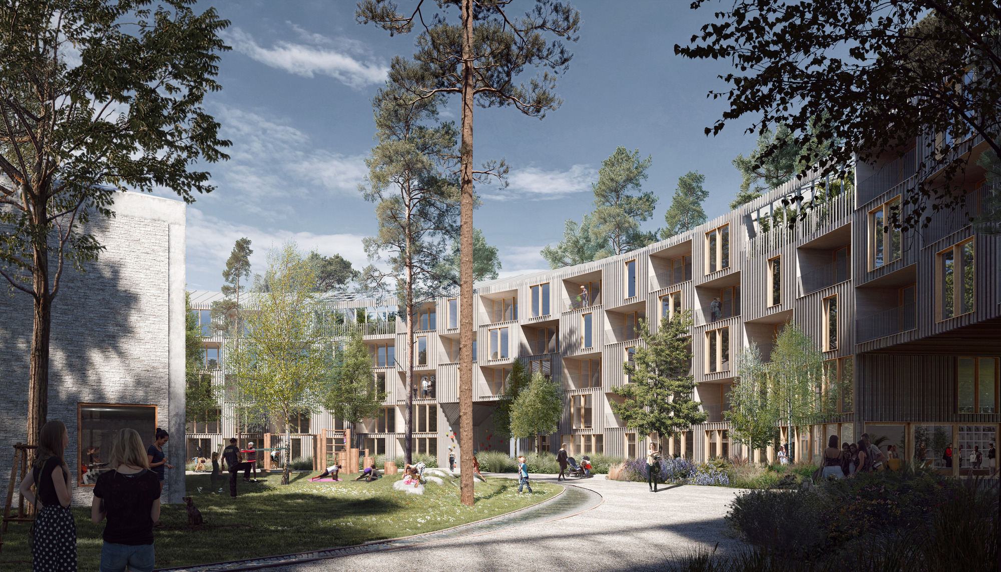 Schauman & Nordgren建筑事务所赢得了芬兰住宅区改造的设计竞赛