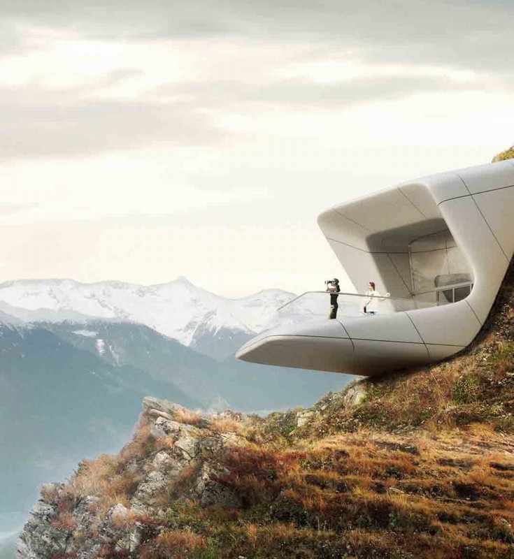 意大利·Messner山博物馆计划方案---Zaha Hadid Architects