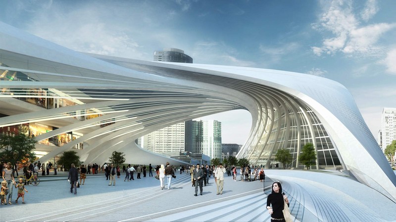 墨尔本·弗林德斯街火车站---Zaha Hadid Architecture & BVN Architecture