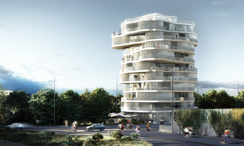 法国·蒙彼利埃市公寓楼设计---Farshid Moussavi Architecture