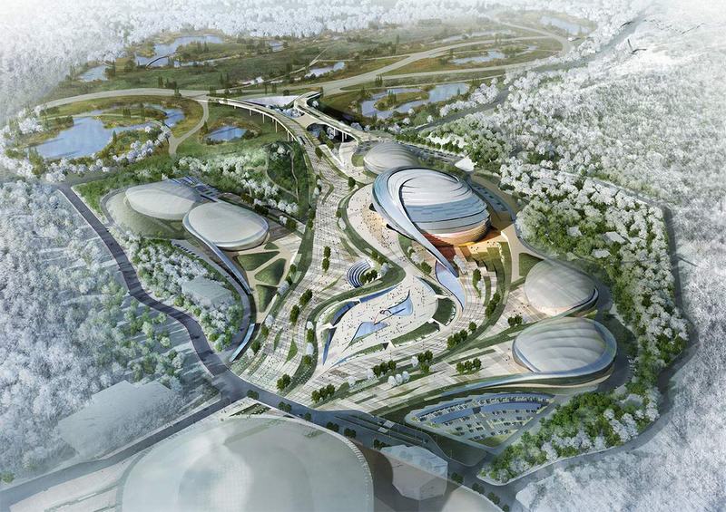 韩国·2018平昌速度滑冰室内体育场方案---Idea Image Institute of Architects