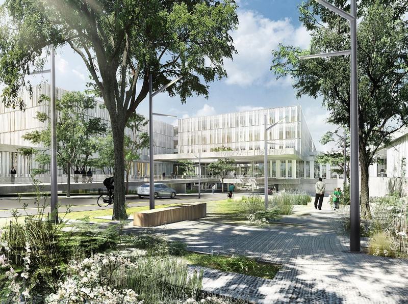丹麦·哈维德夫新医院扩展方案---Schmidt Hammer Lassen Architects + Aarhus Arkitekterne