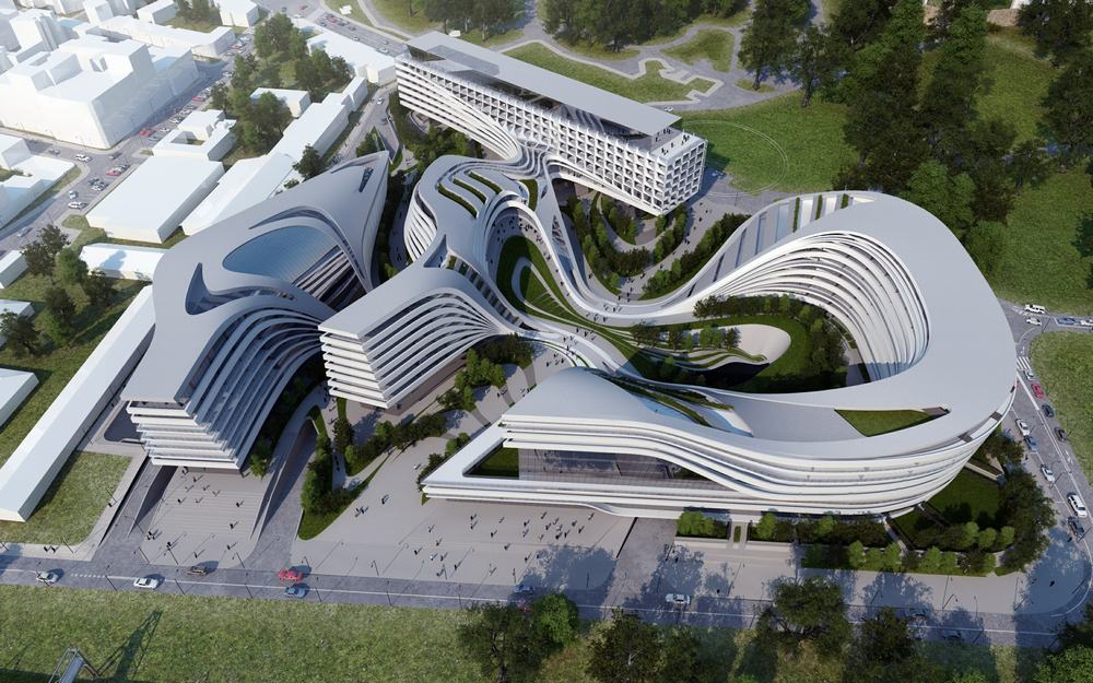塞尔维亚·贝尔格莱德古迹规划---Zaha Hadid Architects