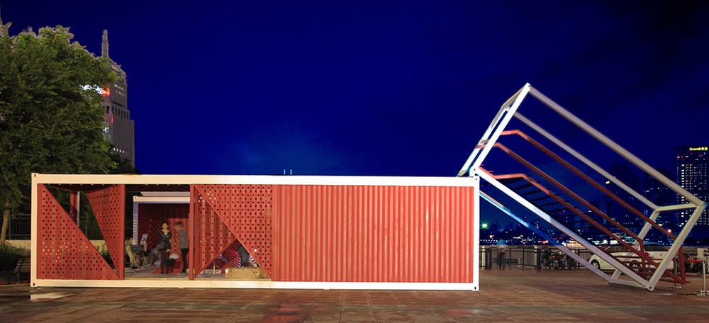 上海·红色折叠集装箱---Jike Zhicheng