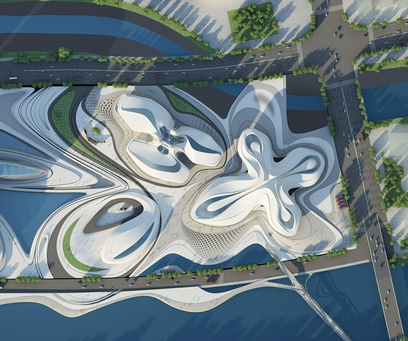 湖南·长沙梅溪湖国际文化艺术中心方案--- Zaha Hadid Architects