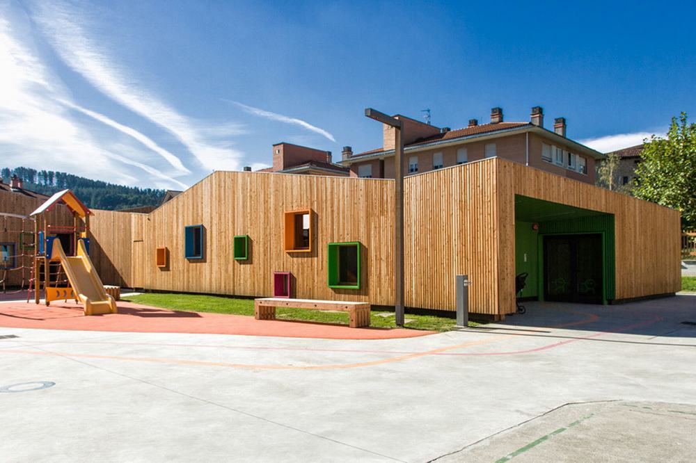 西班牙·Zaldibar托儿所和幼儿园新设施---Hiribarren-Gonzalez + Estudio Urgari