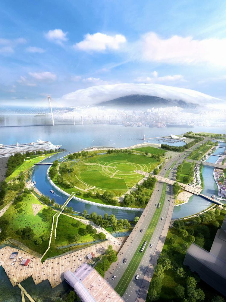 韩国·釜山港滨水公园设计---SYNWHA Consortium