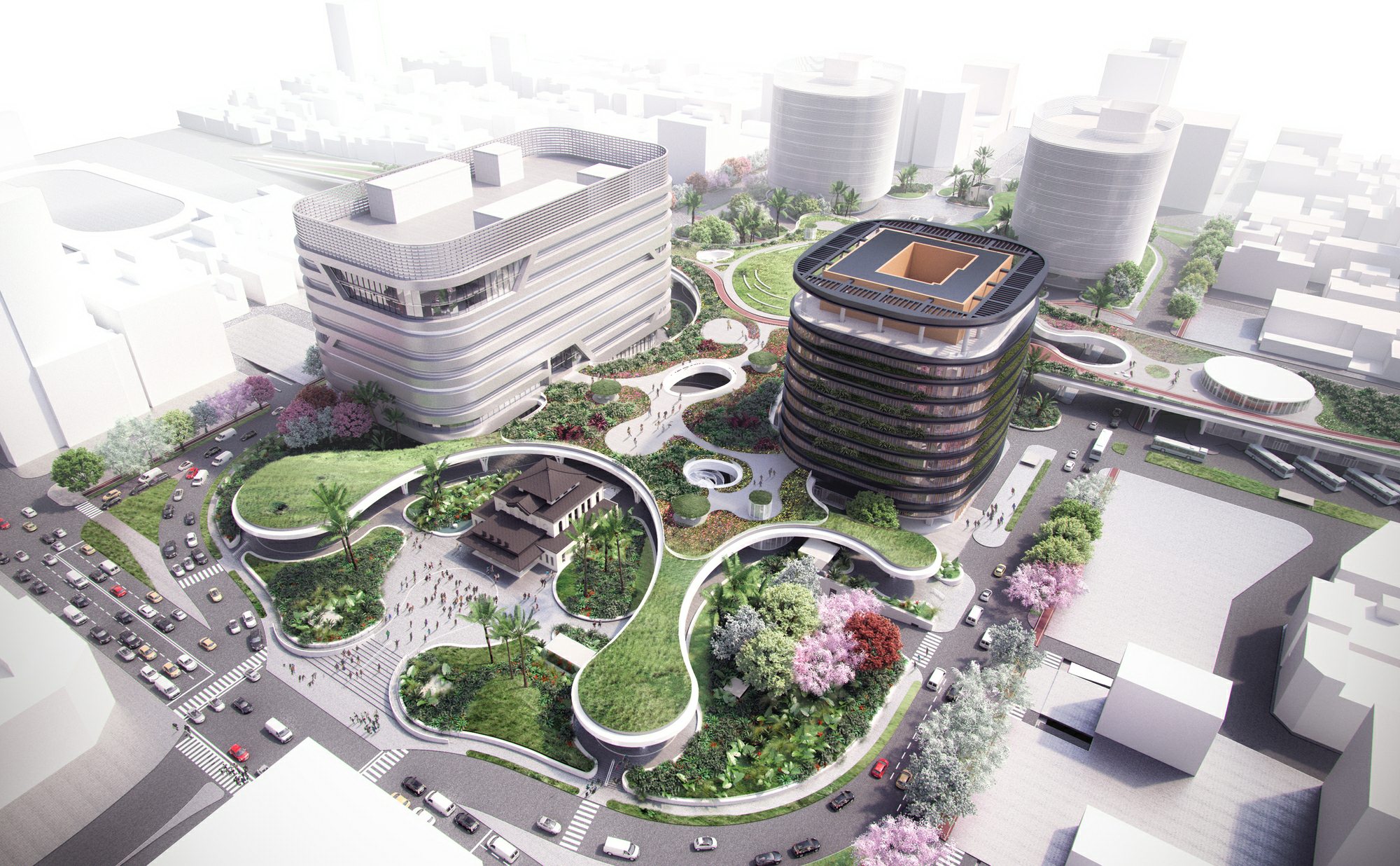 台湾·高雄绿色车站总体规划--Mecanoo Architecten
