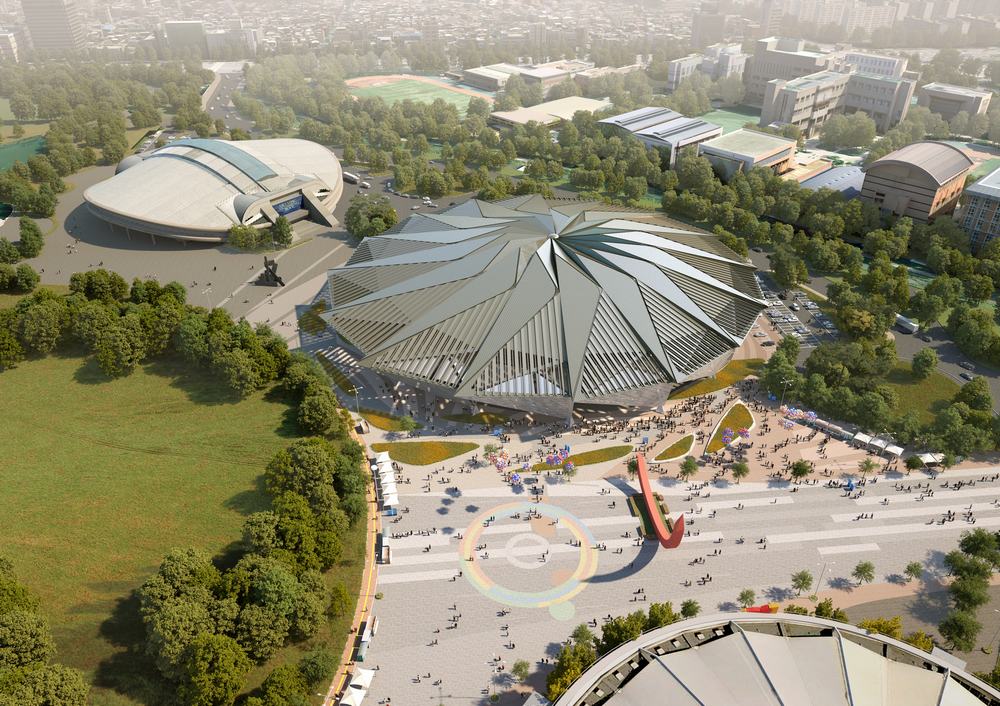 龙卷风造型的K-pop音乐厅赢得了汉城奥运场馆改造设计的竞赛