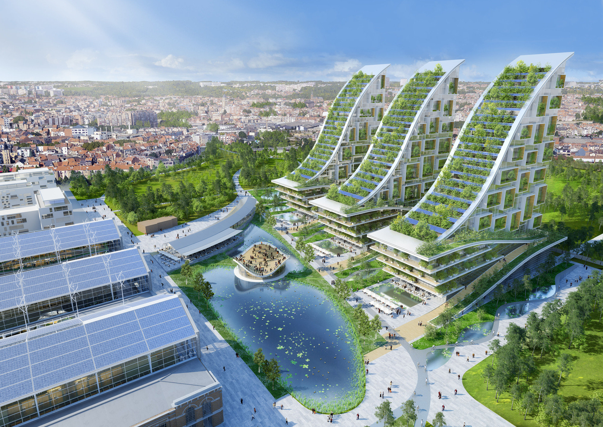 Vincent Callebaut Architectures在布鲁塞尔设计的生态社区
