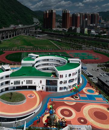 漂亮的幼儿园在县城 孩子们笑了 | 平利县第三幼儿园---迪卡建筑设计中心