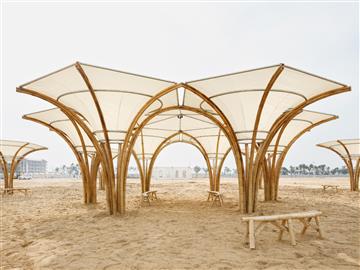 归档 | 游牧美术馆,以竹结构为主体的模块化艺术装置---Also Architects