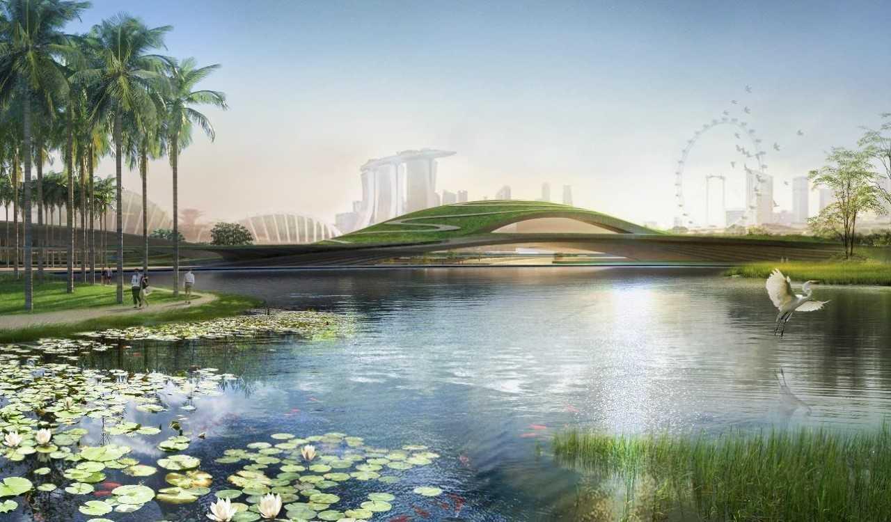 隈研吾建筑事务所和K2LD设计了全新的新加坡创始人纪念馆
