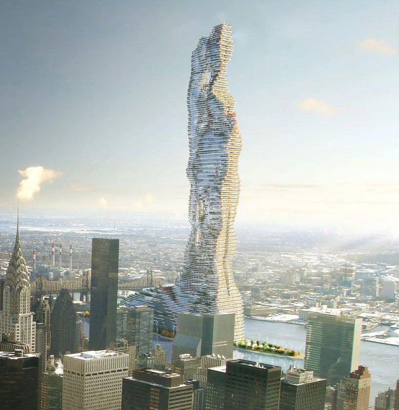 Escubika在纽约设计了世界上最高的碳汇塔楼:the mandragore