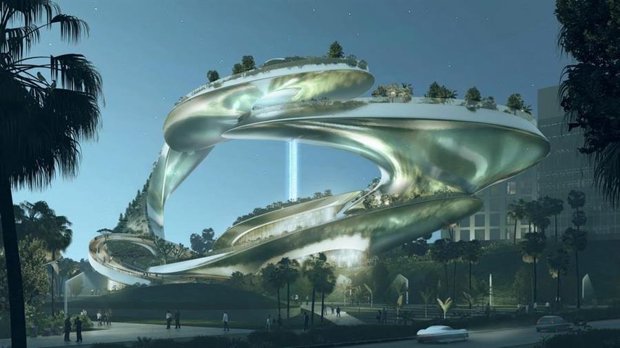 美国·CROX为圣何塞设计未来主义垂直公园