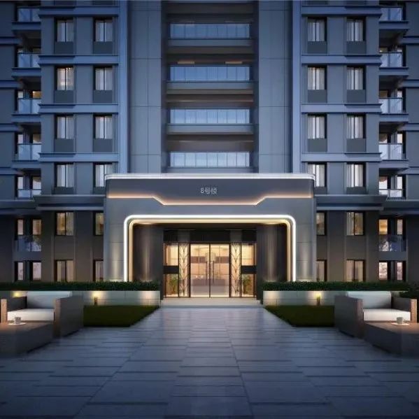 简洁大方的立面,现代美学社区标杆 | 郑州建业云境