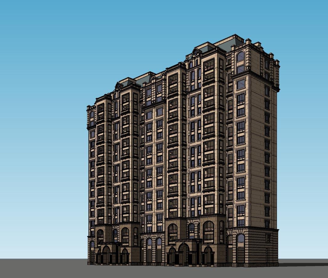 法式住宅 - 外观|模型|效果图 -- 搜建筑网